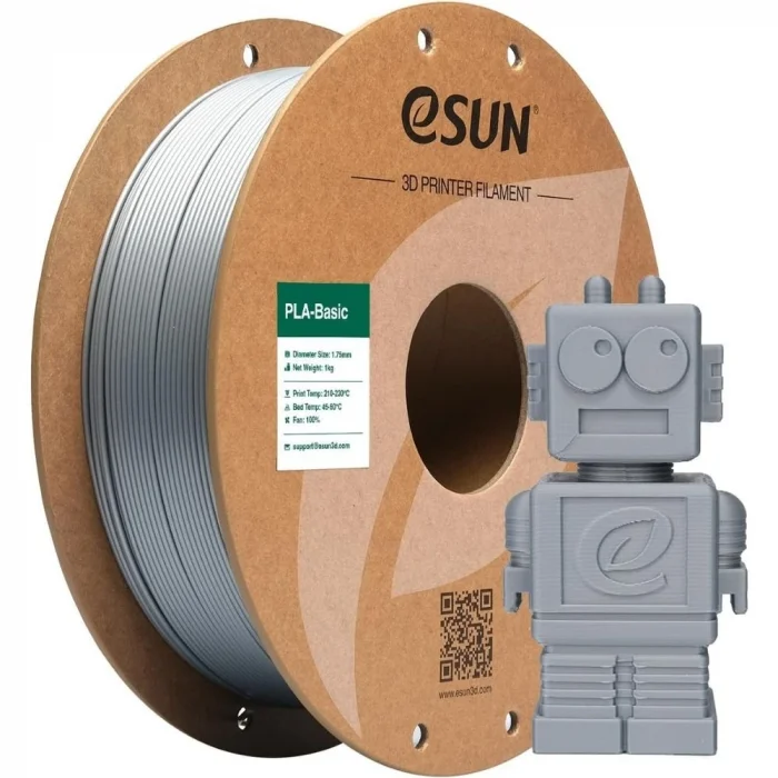 Gümüş PLA Filament 1.75 mm 1 kg - eSUN PLA Basic