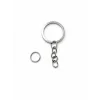2,5 cm Zincirli Anahtarlık - Nikel -100 adet