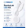 Bambu Lab LED Lamp Kit 001 Uyumlu 3D Baskı LED Lamba Kiti 5v - 1.5 metre USB Kablolu Beyaz (Ayarlanabilir Işık Şiddeti)