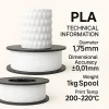 Filetto PLA+ Filament - Beyaz - 1.75mm - 1 Kg