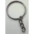 2 cm Zincirli Anahtarlık Halkası Üstten Tel Nikel - (100 Adet )