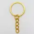 2,5 cm Zincirli Anahtarlık Halkası Gold - (100 Adet )