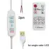 USB RF Kablosuz Dimmer LED Kontrolcü 2 Pin -Tek Renk LED