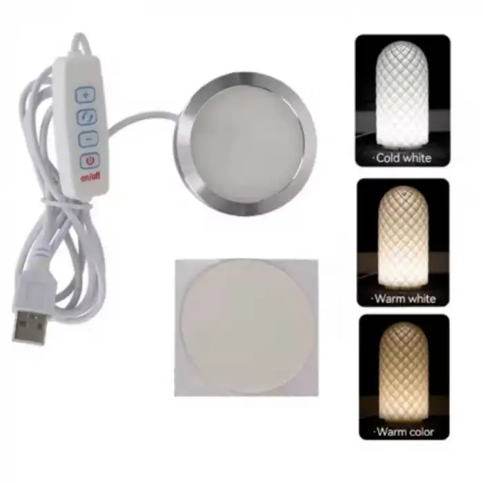 3D Baskı Modeli 5V USB LED Lamba Kiti - Parlaklık Ayarlanabilir