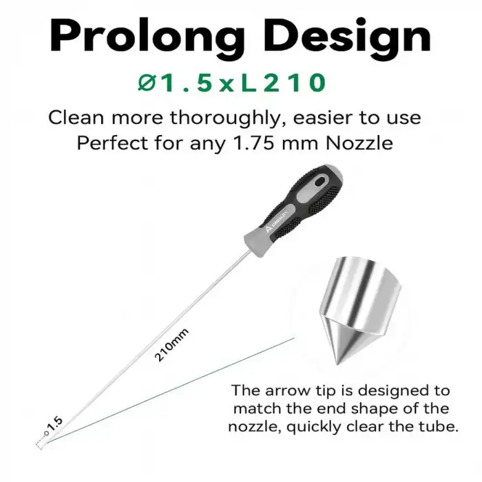 3D Yazıcı Extruder Temizleme İğnesi - 1.5mm x L210mm