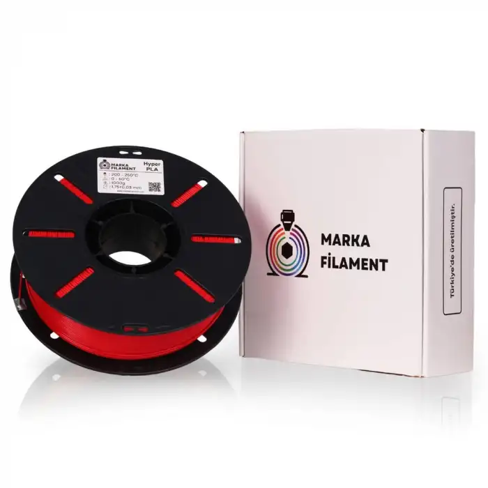 Marka Filament Hyper PLA - Kırmızı - 1.75mm 1 Kg