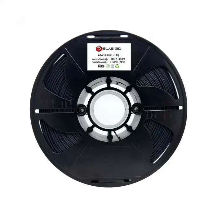 Elas 3D ASA Filament Füme 1.75mm 1kg
