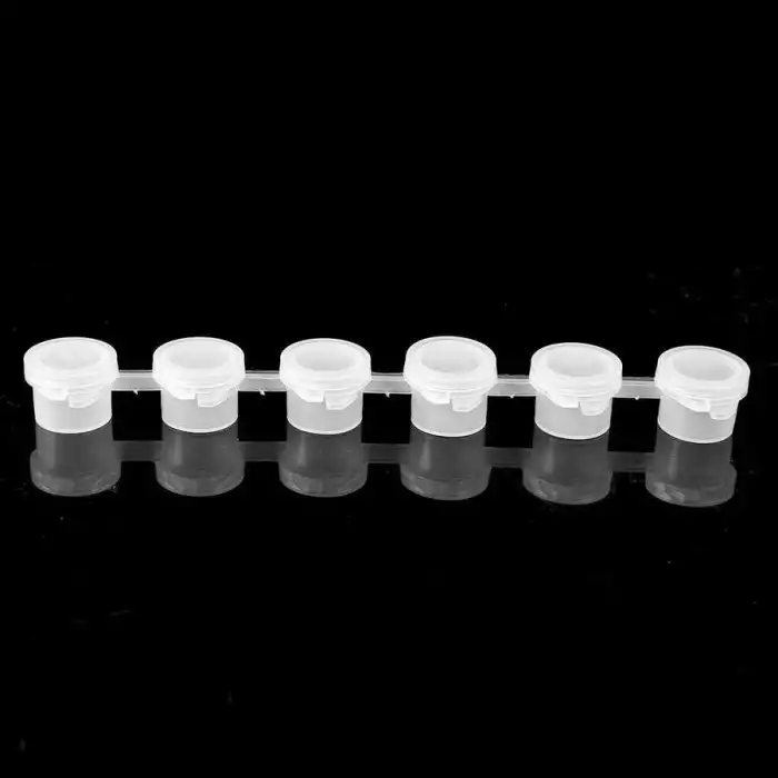 Boş Şerit Boya Kapları 3 ml Plastik 6lı Kapaklı -10 adet