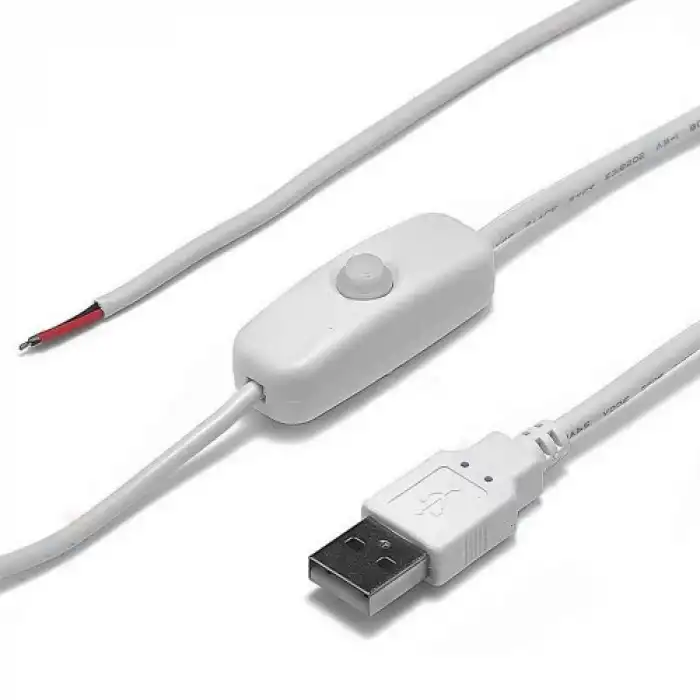 Anahtarlı Usb Kablo 1 Metre Beyaz