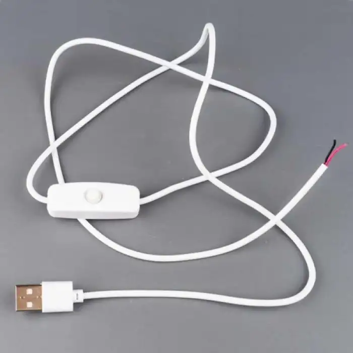 Anahtarlı Usb Kablo 1 Metre Beyaz