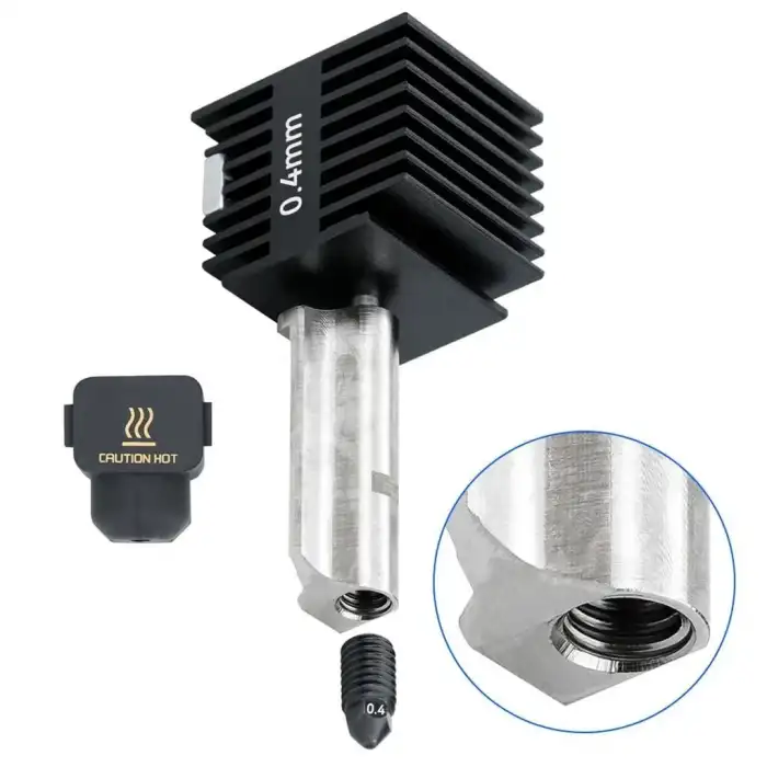 Bambu Lab A1-A1 Mini Sertleştirilmiş Çelik Mekanik Hotend Kiti-0.4mm
