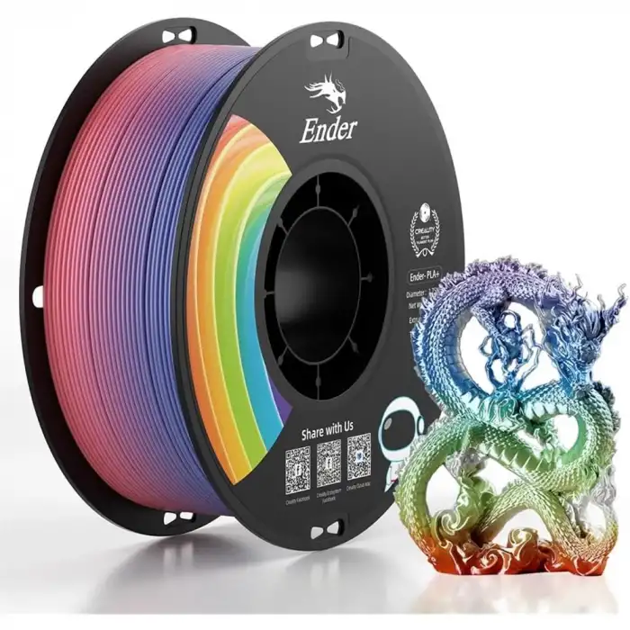Creality 1.75Mm Ender Rainbow PLA+ Filament 1Kg