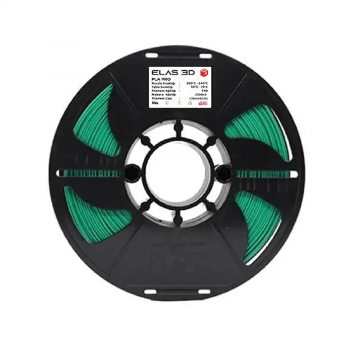 Elas 3D Fıstık Yeşil PLA PRO 1KG Filament