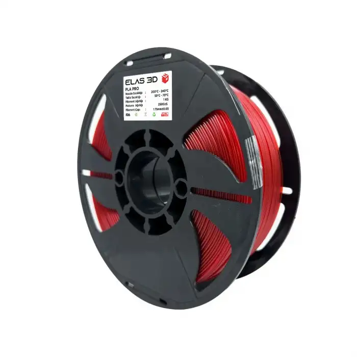 Elas 3D Kırmızı PLA PRO 1KG Filament