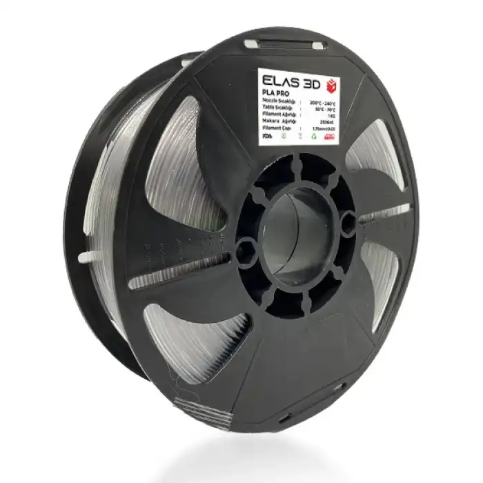 Elas 3D Şeffaf PLA PRO 1KG Filament