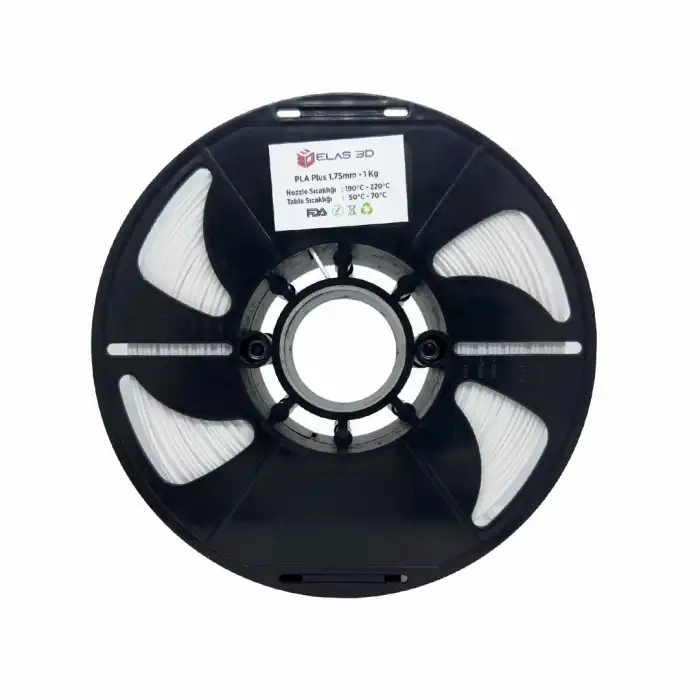 Elas Pla Plus Filament Beyaz 1.75mm 1kg