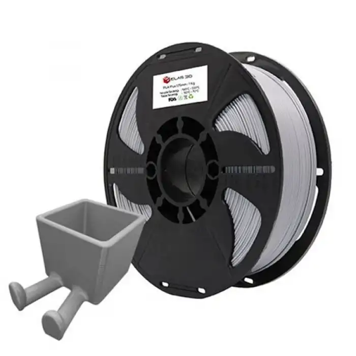 Elas Pla Plus Filament Gümüş Gri 1.75mm 1kg