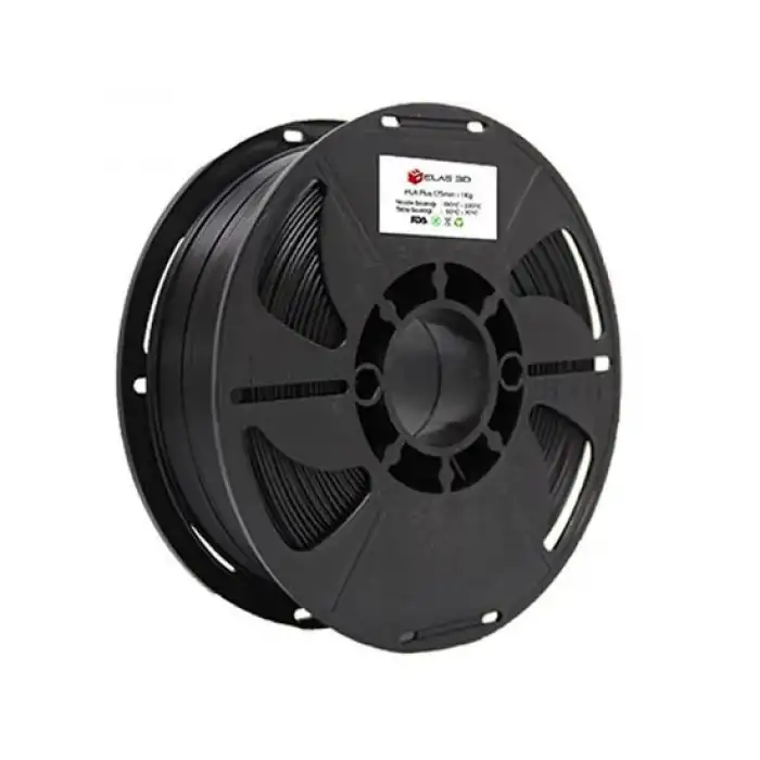 Elas Pla Plus Filament Siyah 1.75mm 1kg
