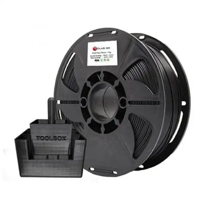Elas Pla Plus Filament Siyah 1.75mm 1kg