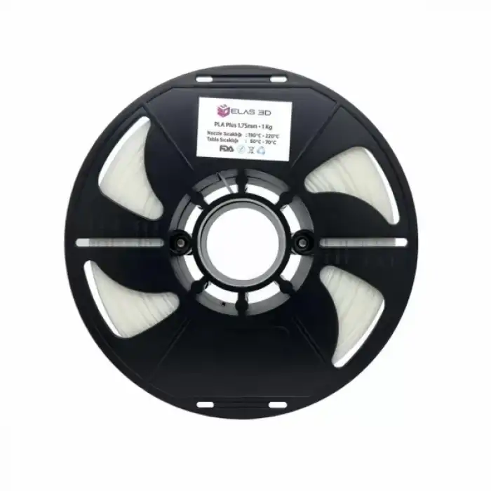 Elas Pla Plus Makaralı Filament İnci Beyaz 1.75mm 1kg