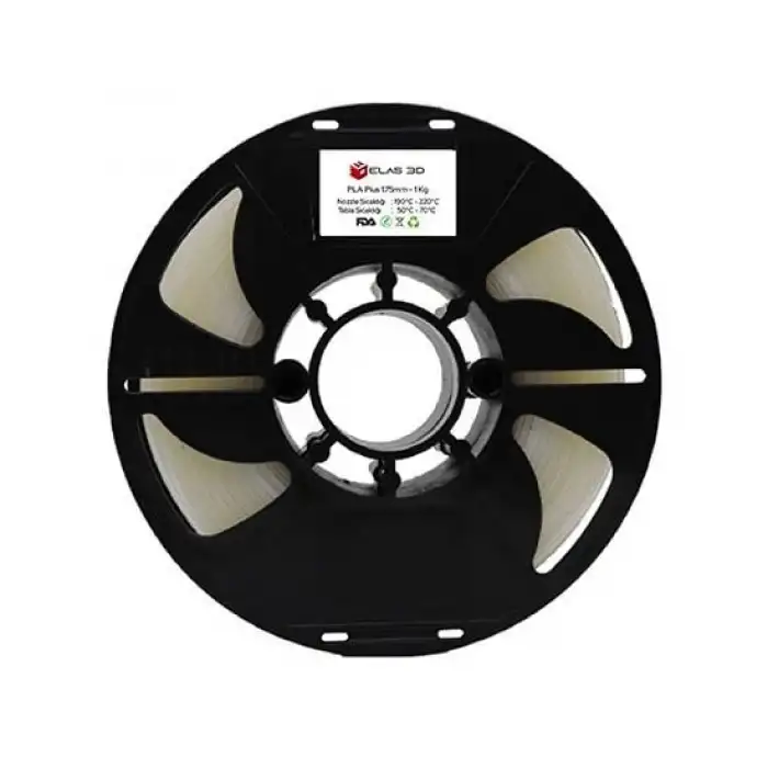 Elas Pla Plus  Filament Şeffaf 1.75mm 1kg