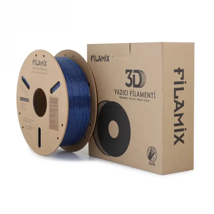 Filamix Petg Sparkling Filament - Simli Mavi