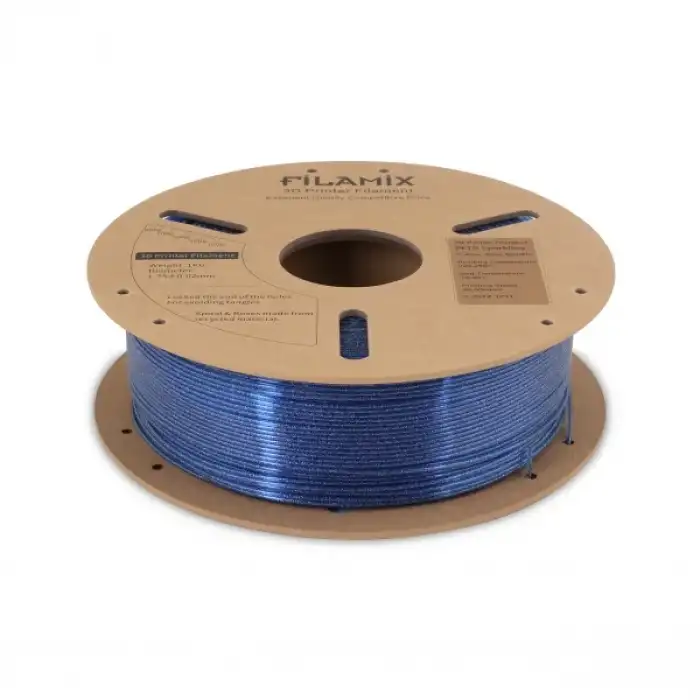 Filamix Petg Sparkling Filament - Simli Mavi