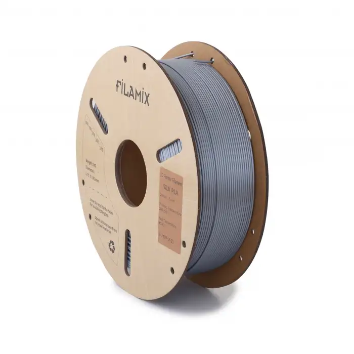 Filamix Silk PLA Filament 1.75mm 1Kg- Gümüş