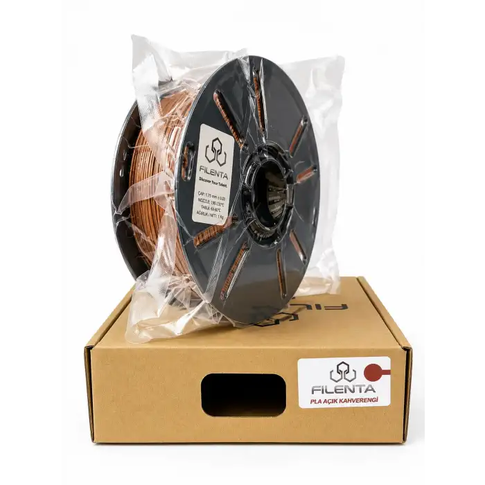 Filenta Açık Kahve Pla Premium Filament 1.75mm 1Kg