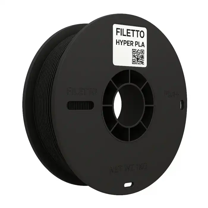 Filetto Hyper PLA+ Filament - Siyah - 1.75mm - 1 Kg
