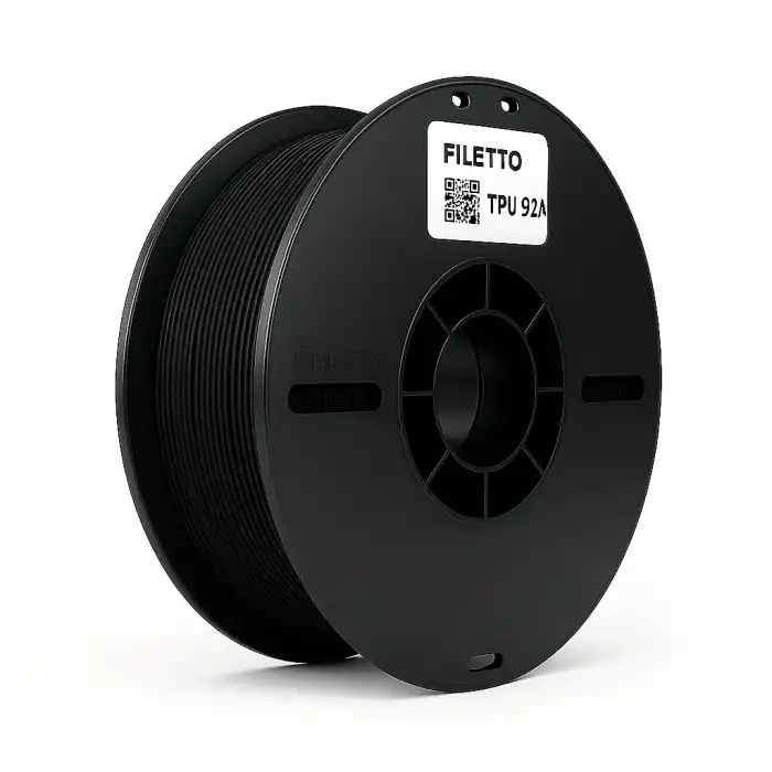 Filetto TPU 95A (Flex) Filament - Siyah - 1.75mm - 800 gr