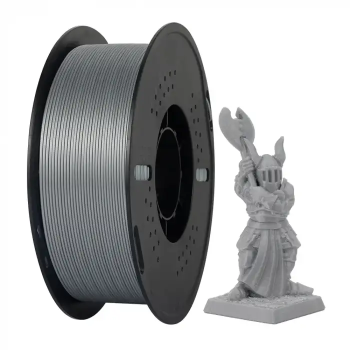 Metalik Gümüş PETG Filament 1.75 mm 1 kg - KINGROON Basic