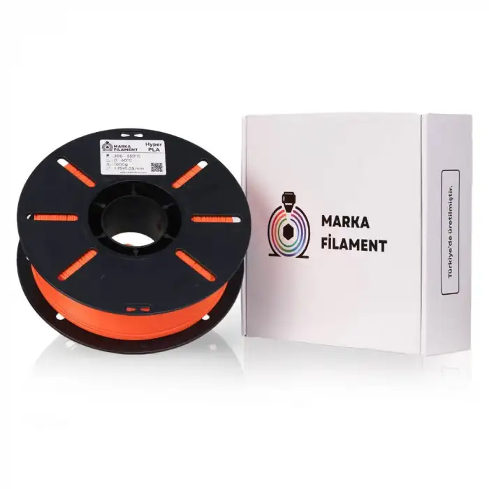 Marka Filament Hyper PLA - Neon Turuncu - 1.75mm 1 Kg