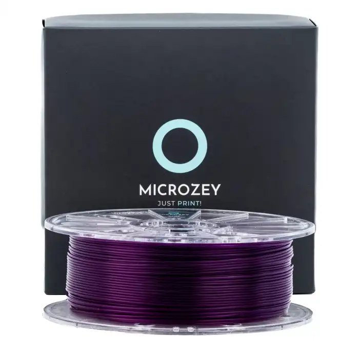 Microzey 1.75 Mm Şeffaf Mor Pla Pro Hyper Speed Filament 1KG