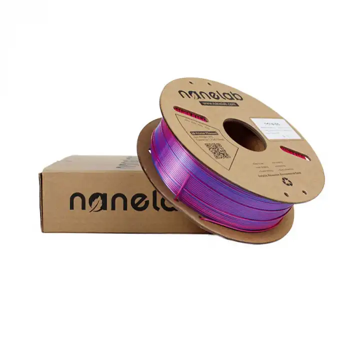Nanelab Çift Renkli Silk PLA Filament - Mavi - Kırmızı - 1.75mm - 1Kg