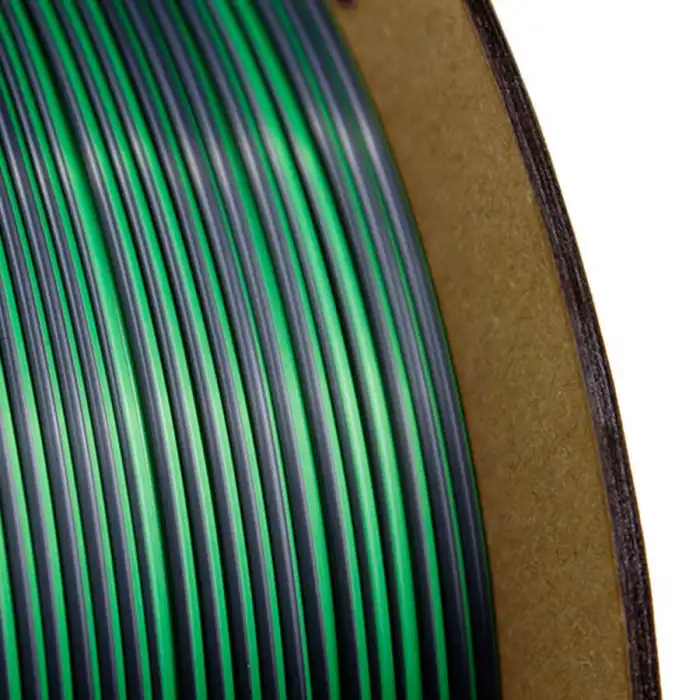 Nanelab Çift Renkli Silk PLA Filament - Siyah-Yeşil - 1.75mm - 1Kg