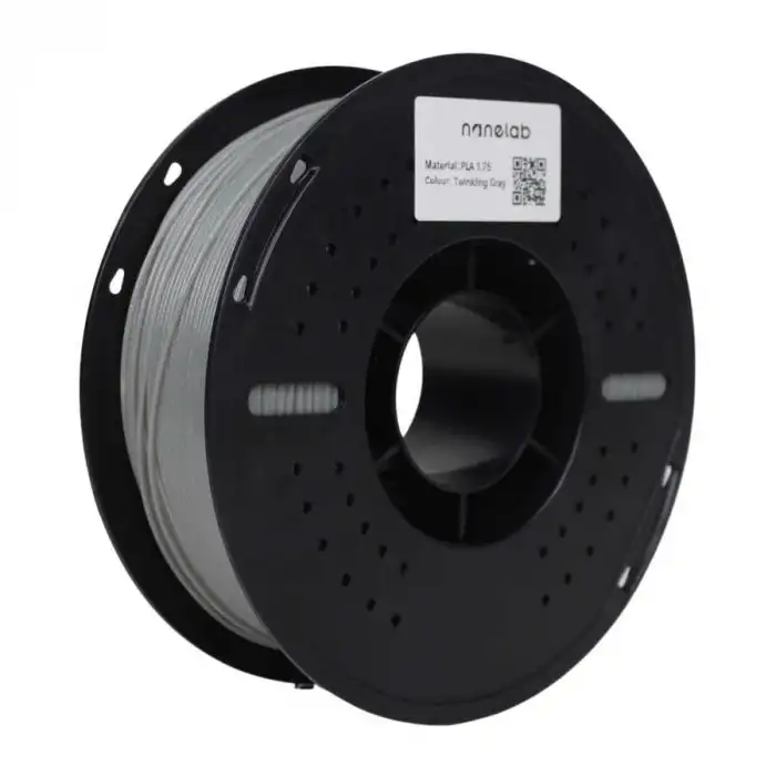 Nanelab Twinkling Gri Simli PLA Filament - 1.75mm - 1Kg