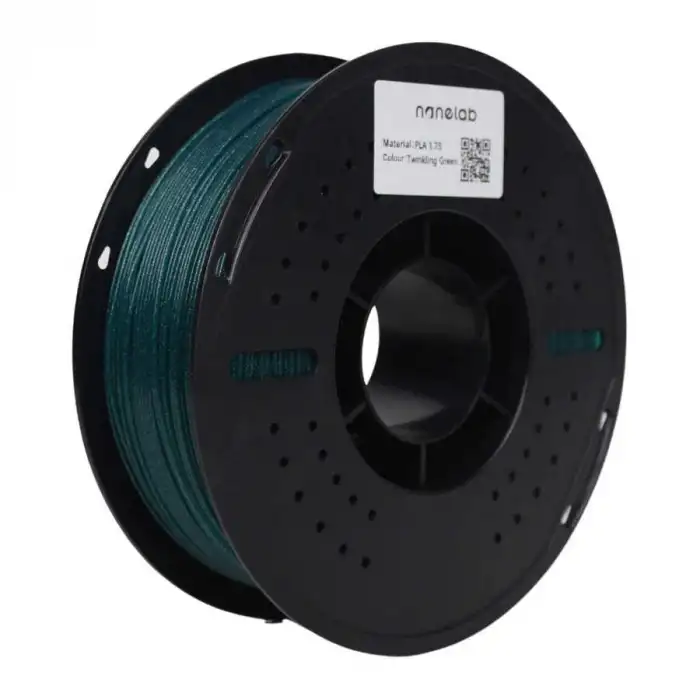 Nanelab Twinkling Yeşil Simli PLA Filament - 1.75mm - 1Kg