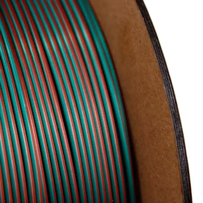 Nanelab Üç Renk Silk PLA Filament - Yeşil-Mor-Bakır - 1.75mm - 1Kg