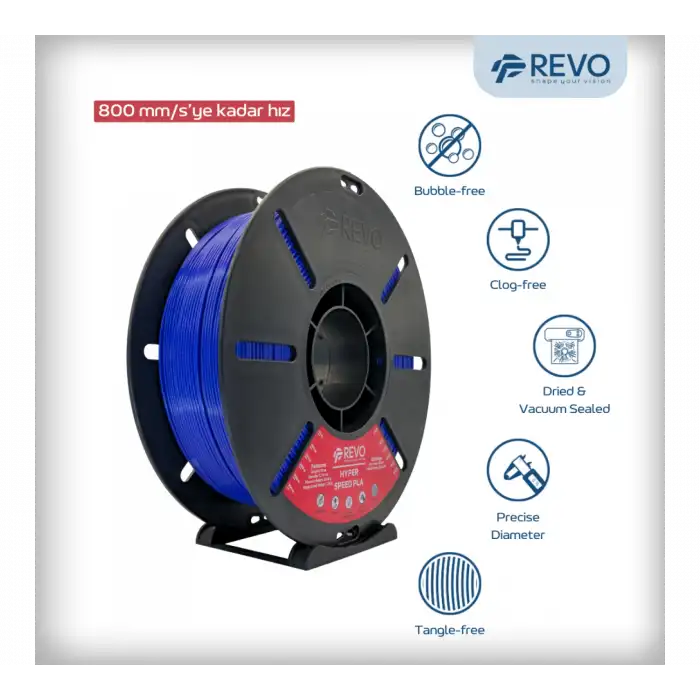 RevoFilament Hyper Pla Filament Lacivert 1.75mm 1kg
