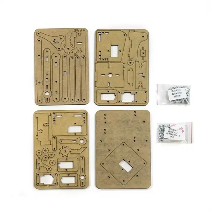 Robot Kol Plexi Şasesi-Sg90 Mg90S Uyumlu