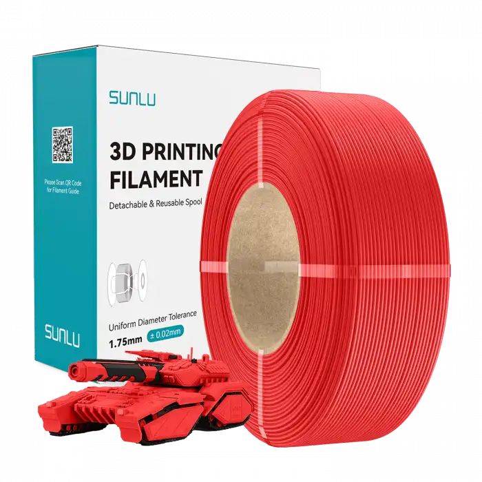 Sunlu Refill PLA Kırmızı - 1kg 1.75mm