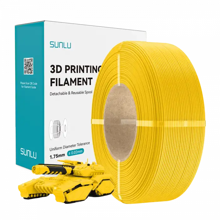 Sunlu Refill PLA Parlak Sarı - 1kg 1.75mm