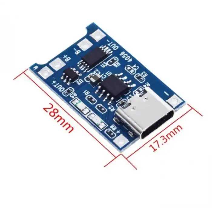 TP4056 1A Lipo – Li-on Pil Şarj Devresi Type C (Sarj Korumalı)