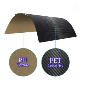 Bambu Lab A1-X1-P1S PEI+PET Kaplı Yay Çeliği Manyetik Tabla - 256x256mm - Çift Yüzlü -Klon