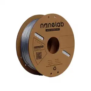 Nanelab Çift Renkli Silk PLA Filament - Gümüş Gri-Gri - 1.75mm - 1Kg