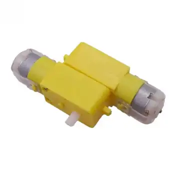 6V 250 RPM Redüktörlü Motor - Sarı - Tek Şaftlı