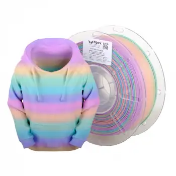 Apex3D Tech Rainbow PLA+ Filament - Sweet Crısıs, 1kg, 1.75mm
