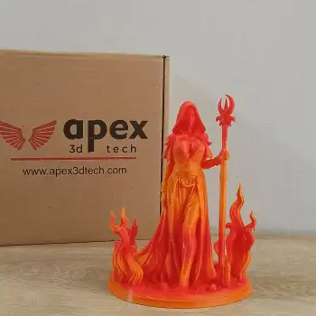 Apex3D Tech Rainbow PLA+ Filament - Fıreball, 1kg, 1.75mm