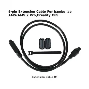 Bambu Lab AMS 6-pin Extension Kablo - AMS, AMS Pro, Creality CFS Uyumlu - 1 Metre